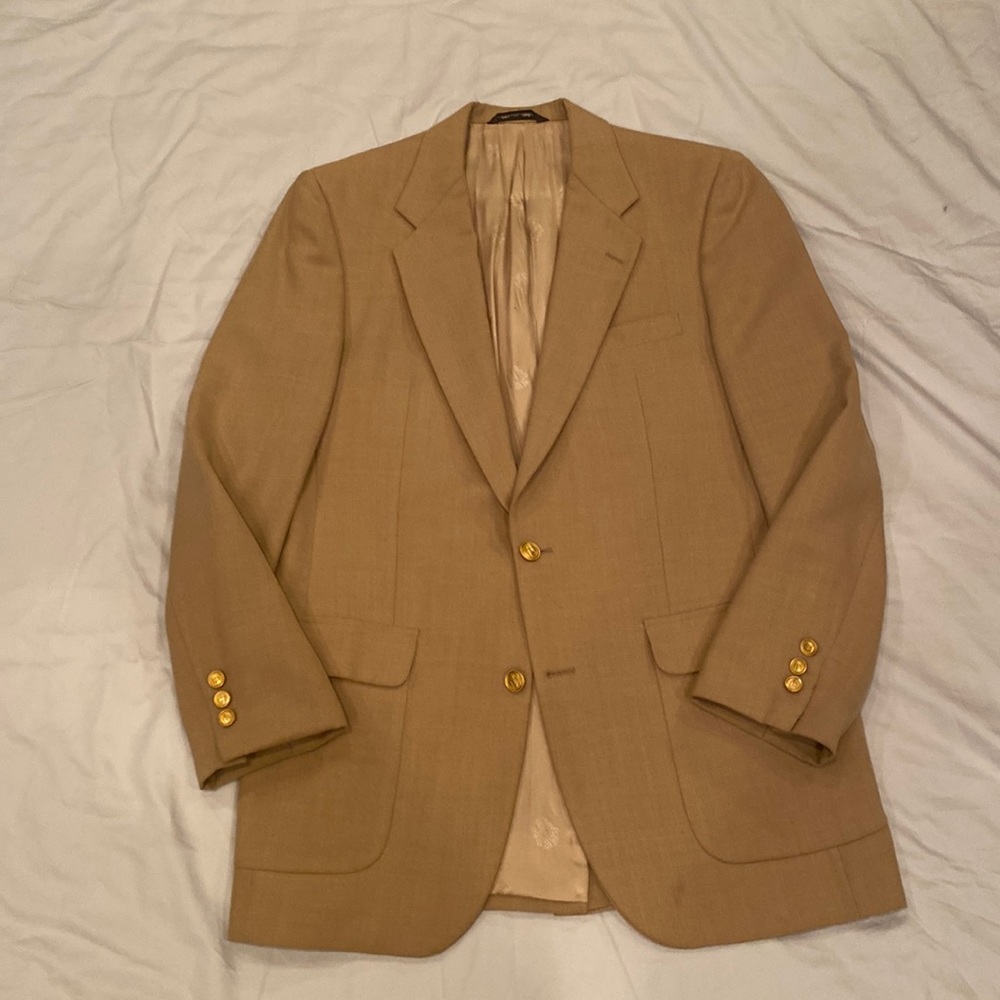 Mens Christian Doir Monsieur Tan Sportscoat Size 40R!